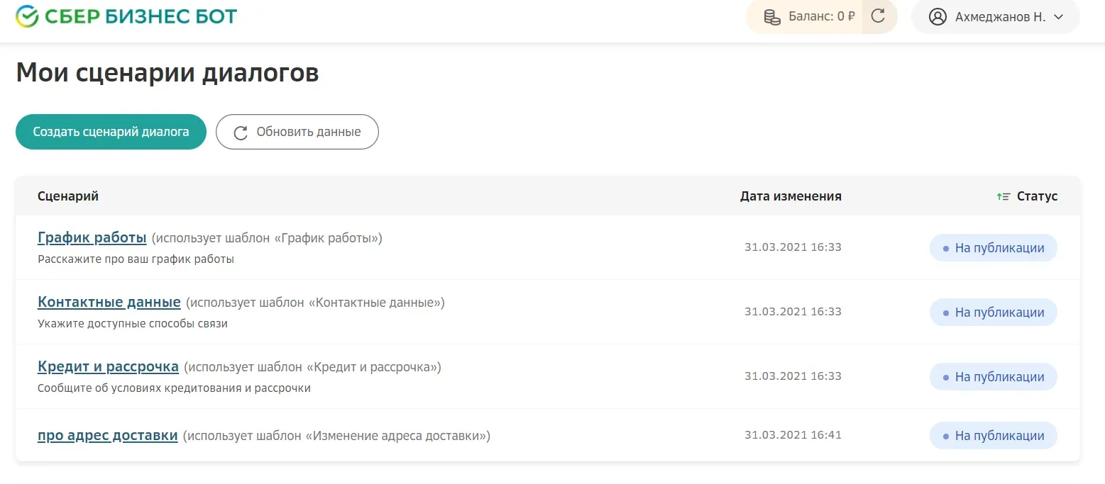 Elma • Собака Павлова • Конструктор чат-ботов