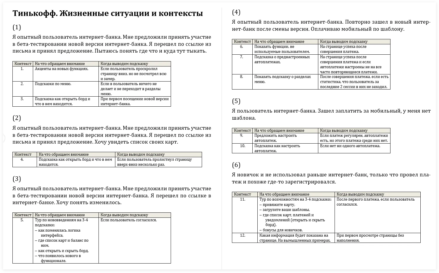 Жизненные ситуации и контексты. Онбординг для банка | SobakaPav.ru