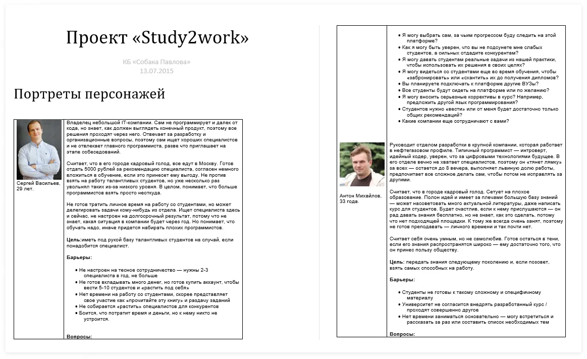 Собака Павлова • Study2work • Концепт проекта и дизайн писем