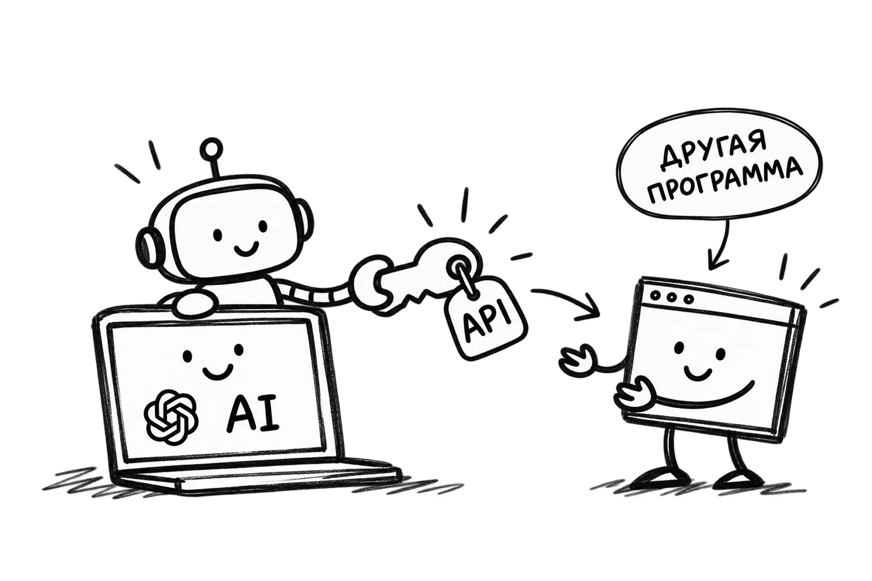 Собака Павлова • Азбука AI • Как AI общаются с другими программами